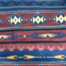 3 Yards Soft Polar Fleece Native Design Fabric - 65” Wide