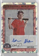 2023 Panini USA Baseball Stars & Stripes Crystals /23 Sam Shaw #U18-SS Auto