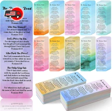 Skyygemm 240 Pcs Romans Road to Salvation Bookmarks 6 x 2 Inches Roman's Road...