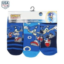 Sonic children's socks 3 pairs, blue