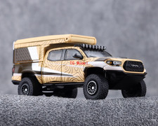 Tg Gcd 164 Yellow Tacoma Camper Pickup Orv Sports Model Diecast Collect Car