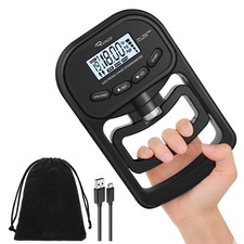 Grip Strength Tester, 396lbs/180kg Rechargeable Exerciser Meter Digital Hand ...