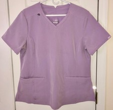 Scrub Top, Women's Euphoria by Cherokee Lavendar Medical Uniform Shirt, XL