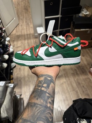 Size 9.5 - Nike Dunk Low x OFF-WHITE Pine Green 2019