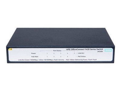 HPE 1420 5G Switch JH328A 5 Port Gigabit LAN Desktop Mini Switch