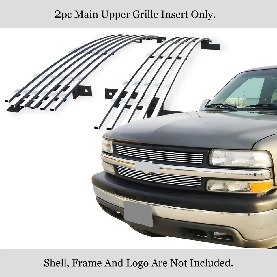 Inserto de rejilla Billet para Chevy Silverado 2500/3500 2001-2002 Foto 2 de 4
