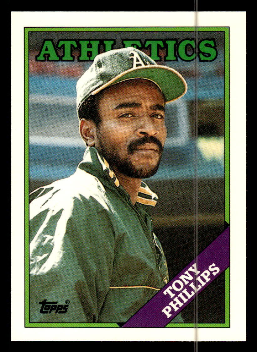 Tony Phillips 1988 Topps Tiffany #673   Oakland Athletics