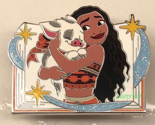 Disney Parks LE Gift Card Pin Moana Hugging Pua Pig Xmas Holiday Winter GWP 2023