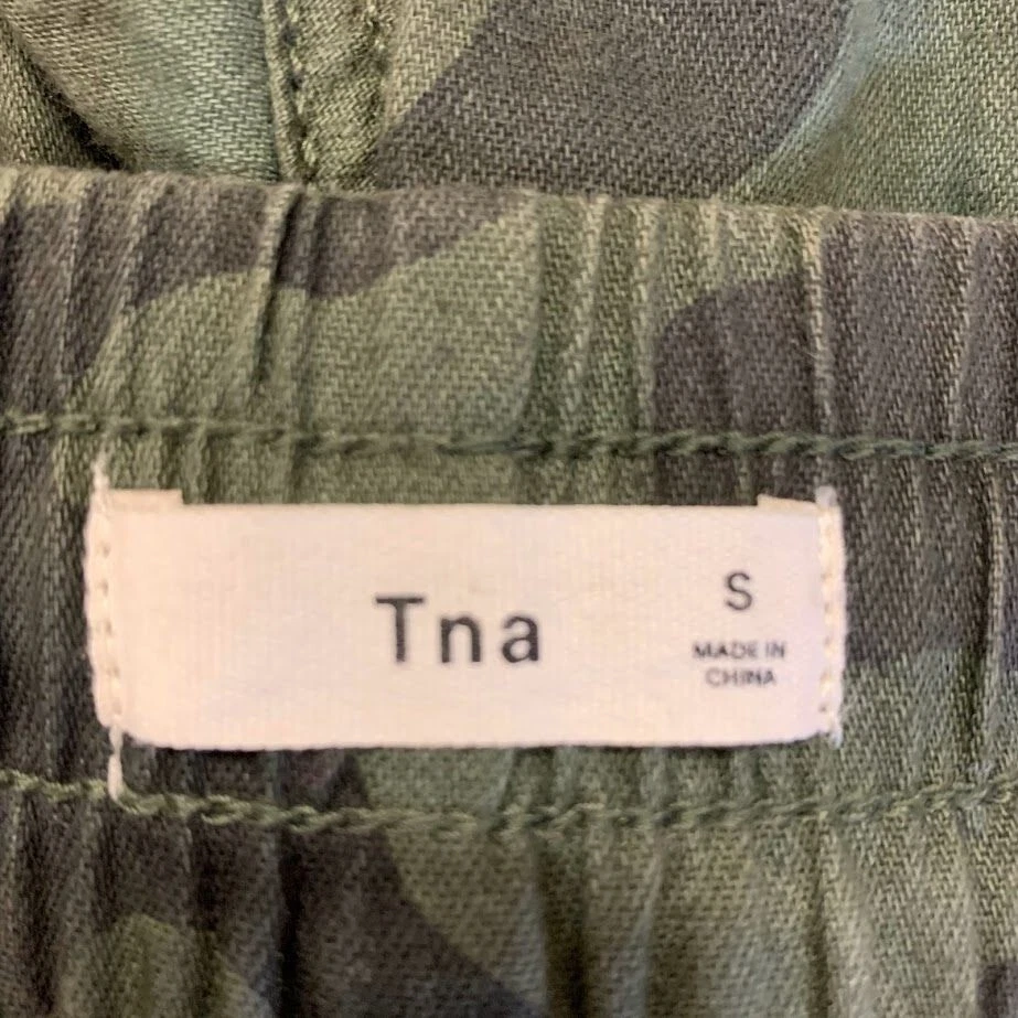 tna alix elastic waist front zippered pockets joggers