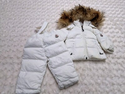 MONCLER ベビー ダウン 白 86cm 18/24 Baby Moncler Down Snowsuit 3/6 Mth Months | eBay