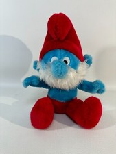 Vintage 1979 Peyo Wallace Barrie Co - 10 Plush doll Papa Smurf