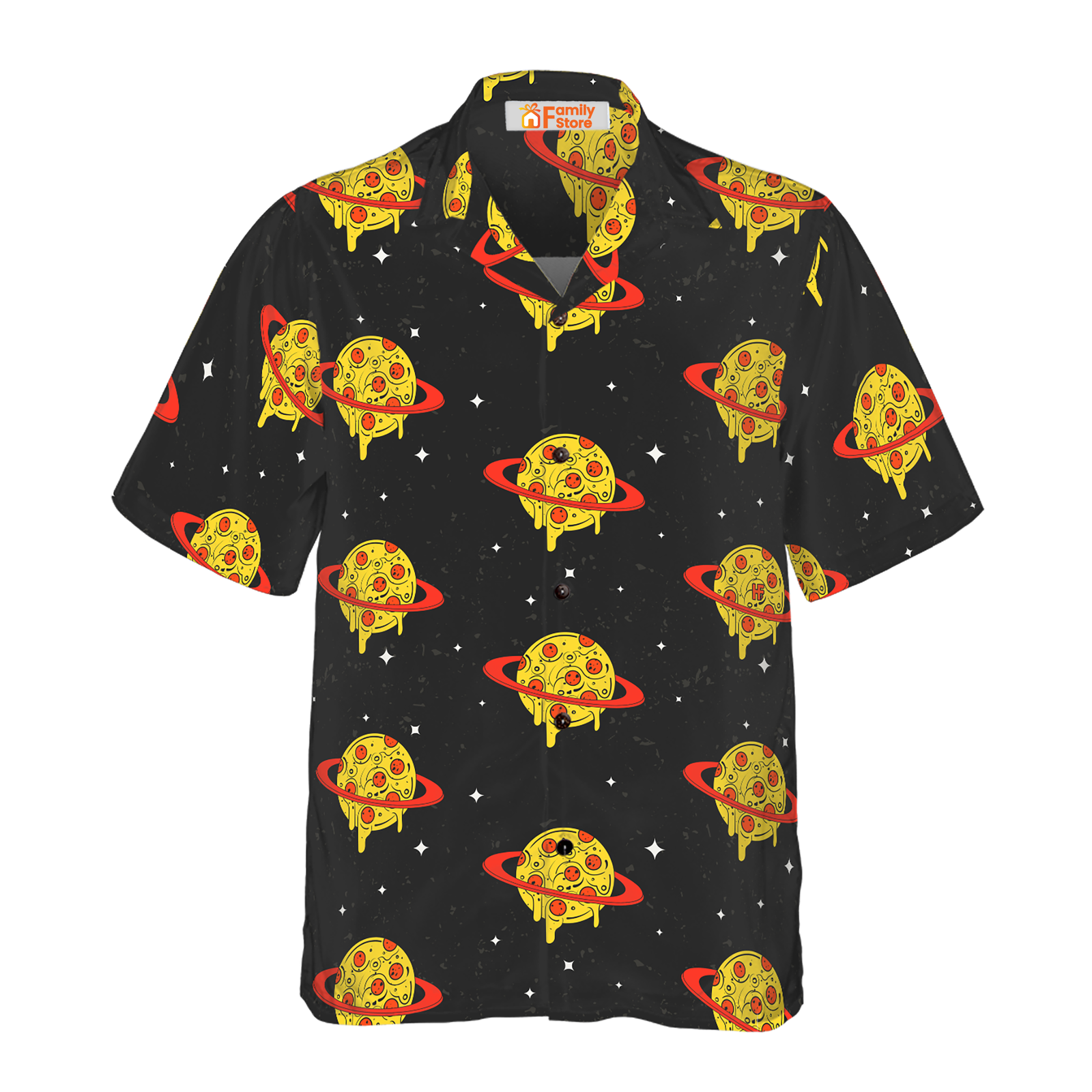 Pizza Planets  Hawaiian Shirt For Men US Size Summer Style NEW