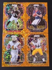 2021 Prizm Football ORANGE DISCO PRIZMS 249-440 with Rookies You Pick the Card