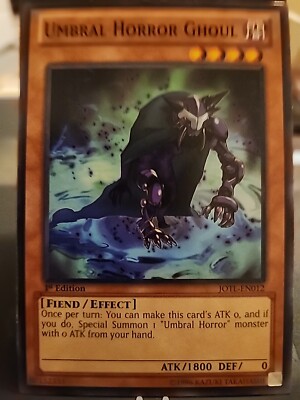 yugioh horror cards Umbral Horror Ghoul - 1st Edition - Yugioh Dark Monster - Vintage