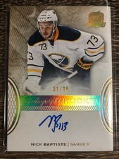 Nick Baptiste 2016-17 The Cup GOLD Rookie Autograph SP #31/36 C'D #118