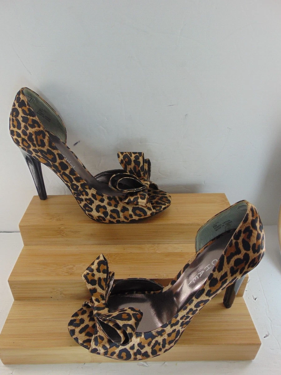 Designer Michael NEW Leopard Animal Print Pump High Heel PEEP