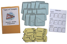 Teacher Made Math Center Resource Game Isosceles Scalene Equilateral Triangles
