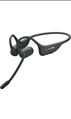 LEVN Open Ear Bluetooth Headphones With Mic & AI Noise Cancelling ，Sweatproof