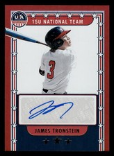 2024 Panini Stars & Stripes JAMES TRONSTEIN RED TEAM SIGNAURES AUTO 18/99 #