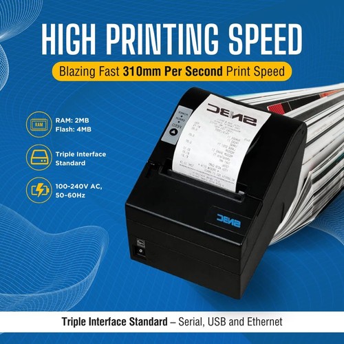 SNBC 132041-NPV Model BTP-R880NPV Thermal Receipt Printer Blazing Fast 310mm/... - Picture 5 of 6