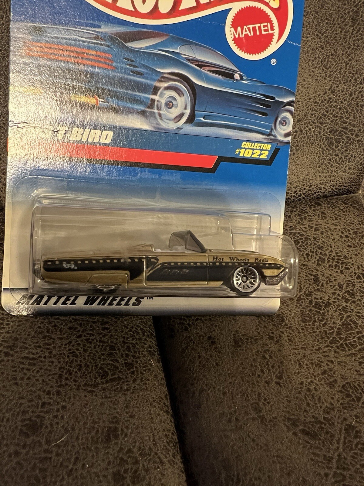 1998 Hot Wheels Collector #1022 ‘63 T-BIRD Gold w/Chrome Lace Spoke Wheels