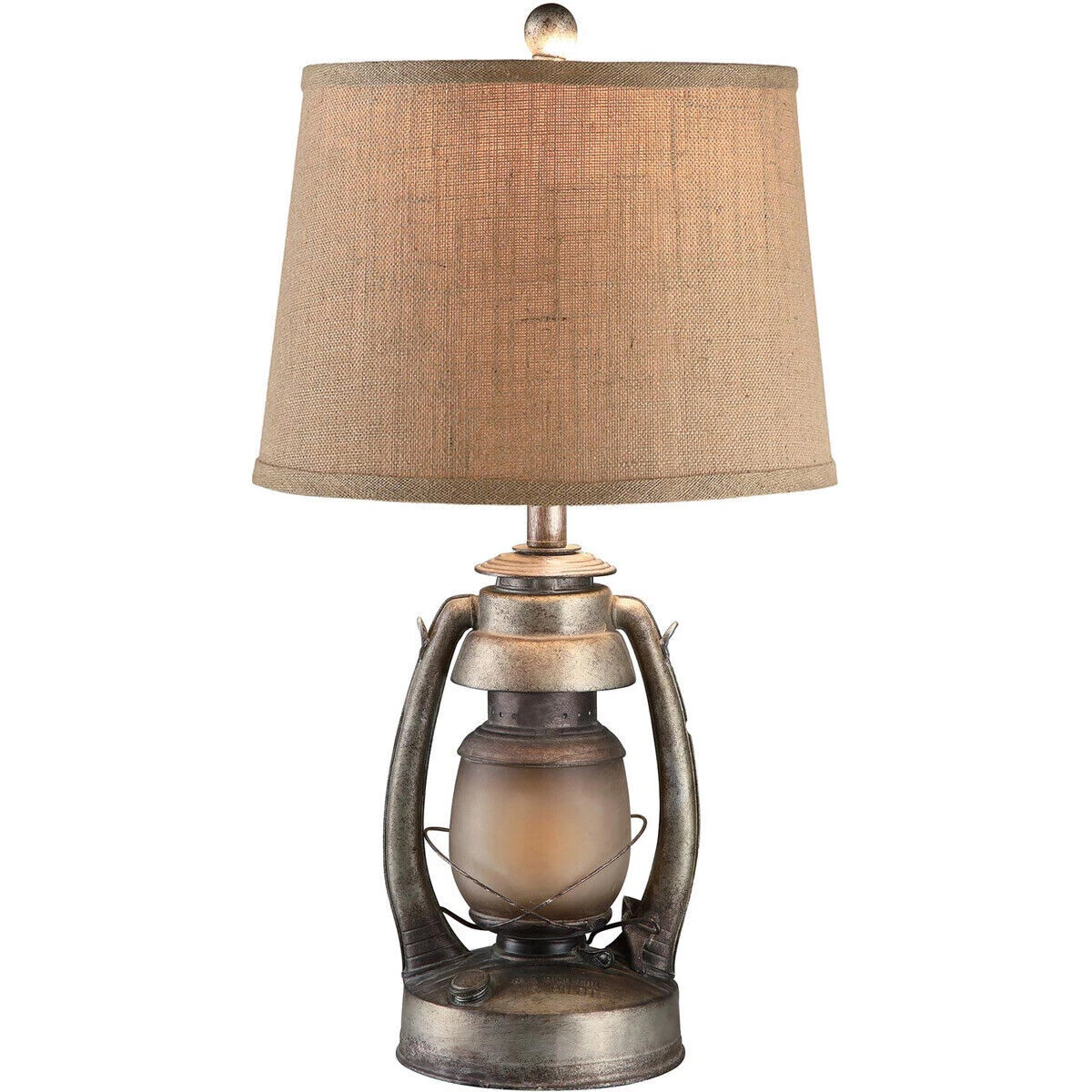 Rustic lantern table lamp deals