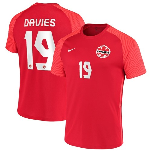 Team Canada Soccer 2021/22 Red Home Alphonso Davies Player Replica