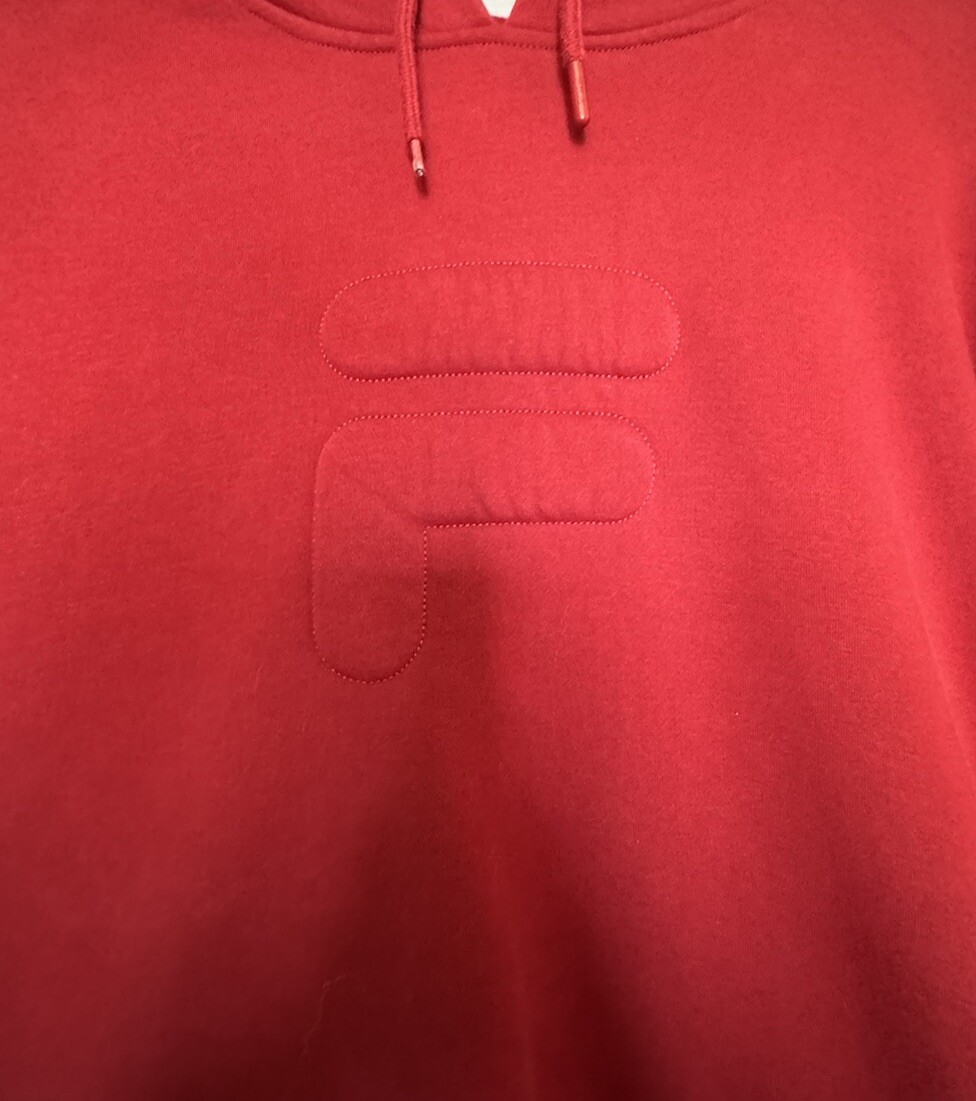 FILA Set tuta da donna foderata in pile logo in rilievo bordeaux. Taglia M