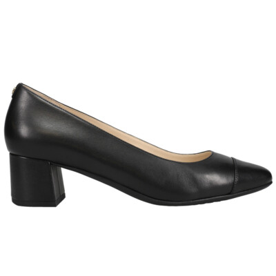 Cole Haan The GoTo Pointed Toe Block Heels Pumps Womens Black Dress Casual W1607