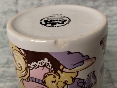 RARE Miss Piggy Ceramic Mug (1980) Kiln Craft "Tea for Two, hmm?" Muppet Show #3 - Picture 15 of 19
