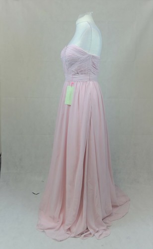 Vestido de dama de honor rosa en polvo para ella y para él 12 Reino Unido Precio de venta sugerido por el fabricante £149.99 CR013 CC 09 - Imagen 2 de 8