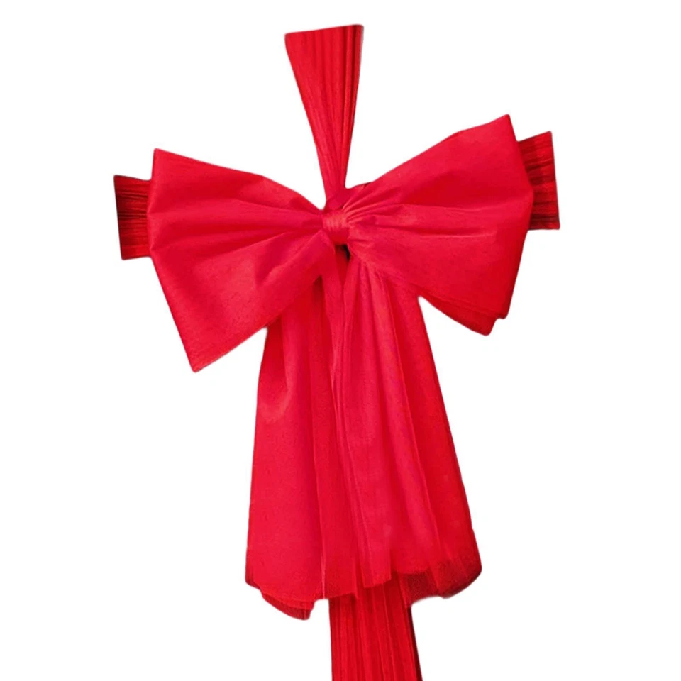 Arco de puerta de organza de Navidad decoración para ventana suministros de fiesta aniversario Foto 4 de 4