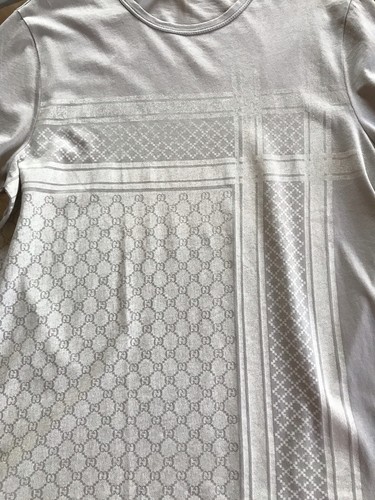 ☀️ GUCCI ☀️ edles Luxus Shirt in Khaki/Beige mit GG Jacquard Muster•100% Cotton - Bild 3 von 13