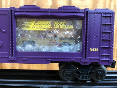 Lionel 6-16757 JOHNNY LIGHTNING Display Boxcar with Autos | eBay Lionel 6-16757 JOHNNY LIGHTNING Display Boxcar with Autos | eBay