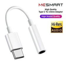 For Samsung S23 A54 A14 Type C to 3.5mm Aux Jack Adapter Earphone Dongle Cable