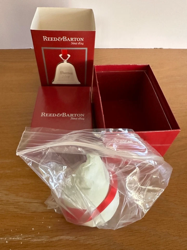 Новый в коробке REED & BARTON 2016 звон в сезон Рождественский колокол посеребренное украшение - Изображение 3 из 4