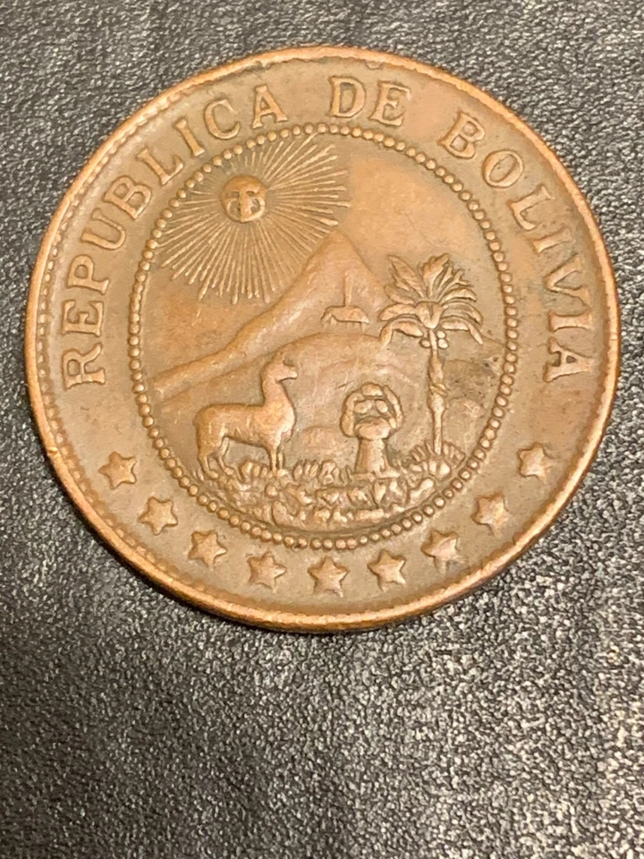 1942  Bolivia 50 Centavos KM# 182a.2    lot # 1887 - Image 2 of 4