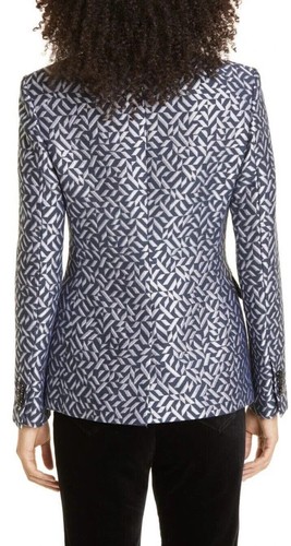 NEW Emporio Armani geo jacquard blazer Size 46 US S #SJ1504 - Picture 4 of 9