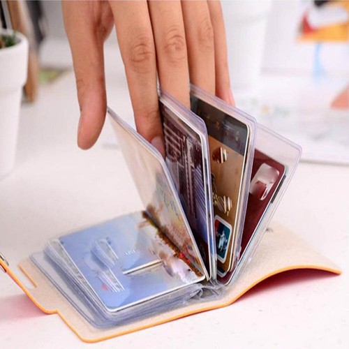 24 Cards Pu Leather Credit ID Business Card Holder Pocket Wallet Purse Box Hot** - Picture 7 of 16