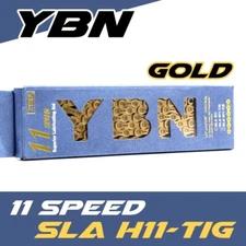 YBN (SLA-H11-TIG) Gold 11 Speed Chain 116 Link SLA-H11 Campagnolo Shimano 11S