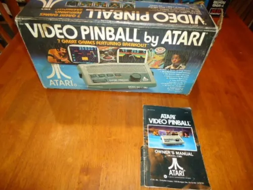Video Pinball Atari C-380 de colección caja original e instrucciones solamente