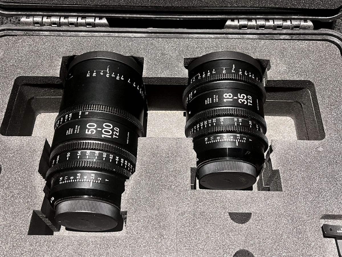 Cine Sigma 18-35mm T2.0 & Sigma 50-100mm T2.0 EF Mount Set W 