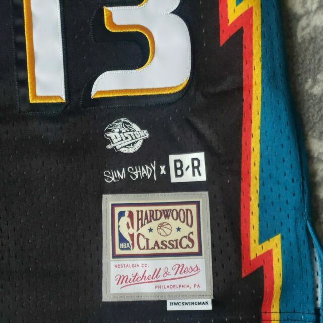 Mitchell & Ness Eminem x Br Remix Jersey for Detroit Pistons Size XL