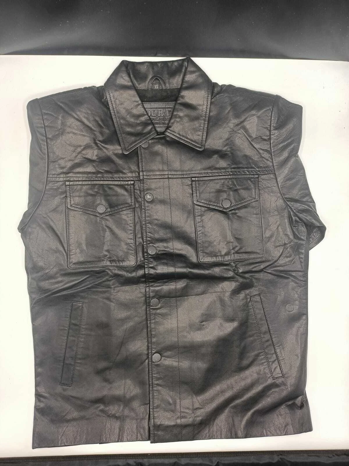 NOORA Men's Genuine Lambskin Leather Black Blazer Coats With Pocket : SK139