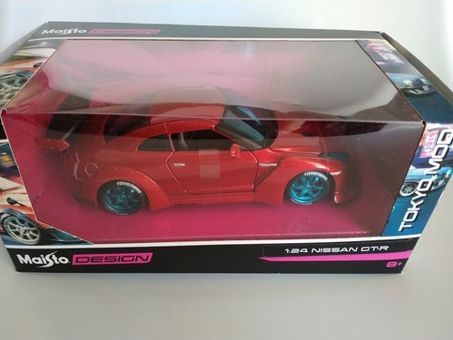 Maisto Design 1:24 NISSAN GT-R R35 Tokyo Mod Red | eBay Australia