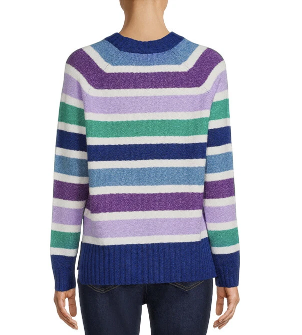 Time and tru 2025 striped sweater