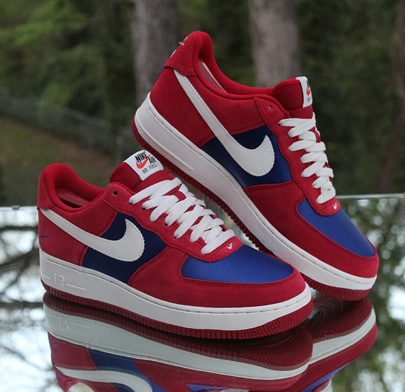Nike Air Force 1 Low Scissors Men’s Size 9 Gym Red Blue Custom 488298-626 - Image 4 of 4