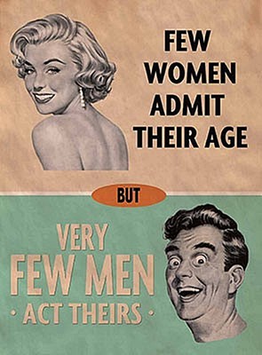 Few Women Admit their Age Small Steel Sign 200mm x 150mm