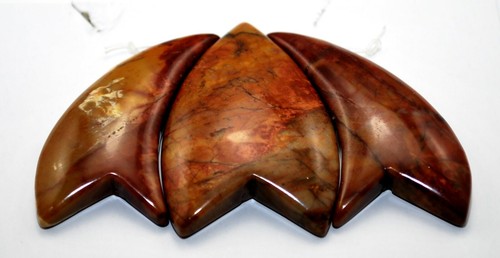 Picasso Jasper Sea Sediment Turquoise CABOCHON 3 PCS Beads Set Imperial Cabs - Picture 7 of 8