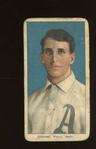1909 T206 Baseball #265 Harry Krause (Portrait) Polar Bear PR *g1